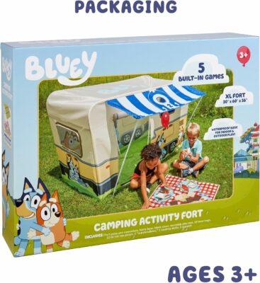 BLUEY Camping Activity Fort Indoor and Outdoor Play House Toy for Kids