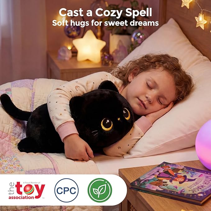 Cute Black Cat Plush Pillow Stuffed Animal 3 Cute Black Cat Plush Pillow Stuffed Animal