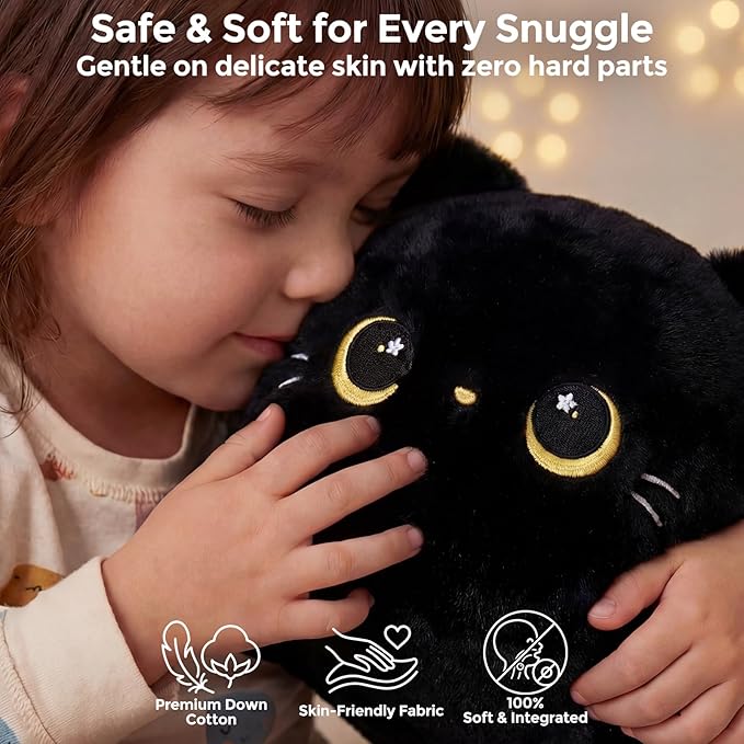 Cute Black Cat Plush Pillow Stuffed Animal Cute Black Cat Plush Pillow Stuffed Animal