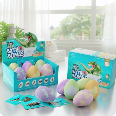Dino Egg Bath Bombs for Kids Easter Basket Stuffers