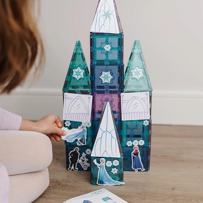 Disney Frozen Magnetic Tiles Princess Castle 68 Piece STEAM Building Set 35 Disney Frozen Magnetic Tiles Princess Castle 68 Piece STEAM Building Set