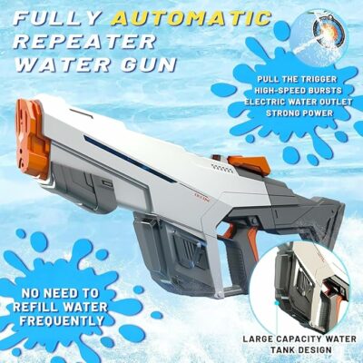Electric Water Gun Automatic Water Gun with Water Absorption