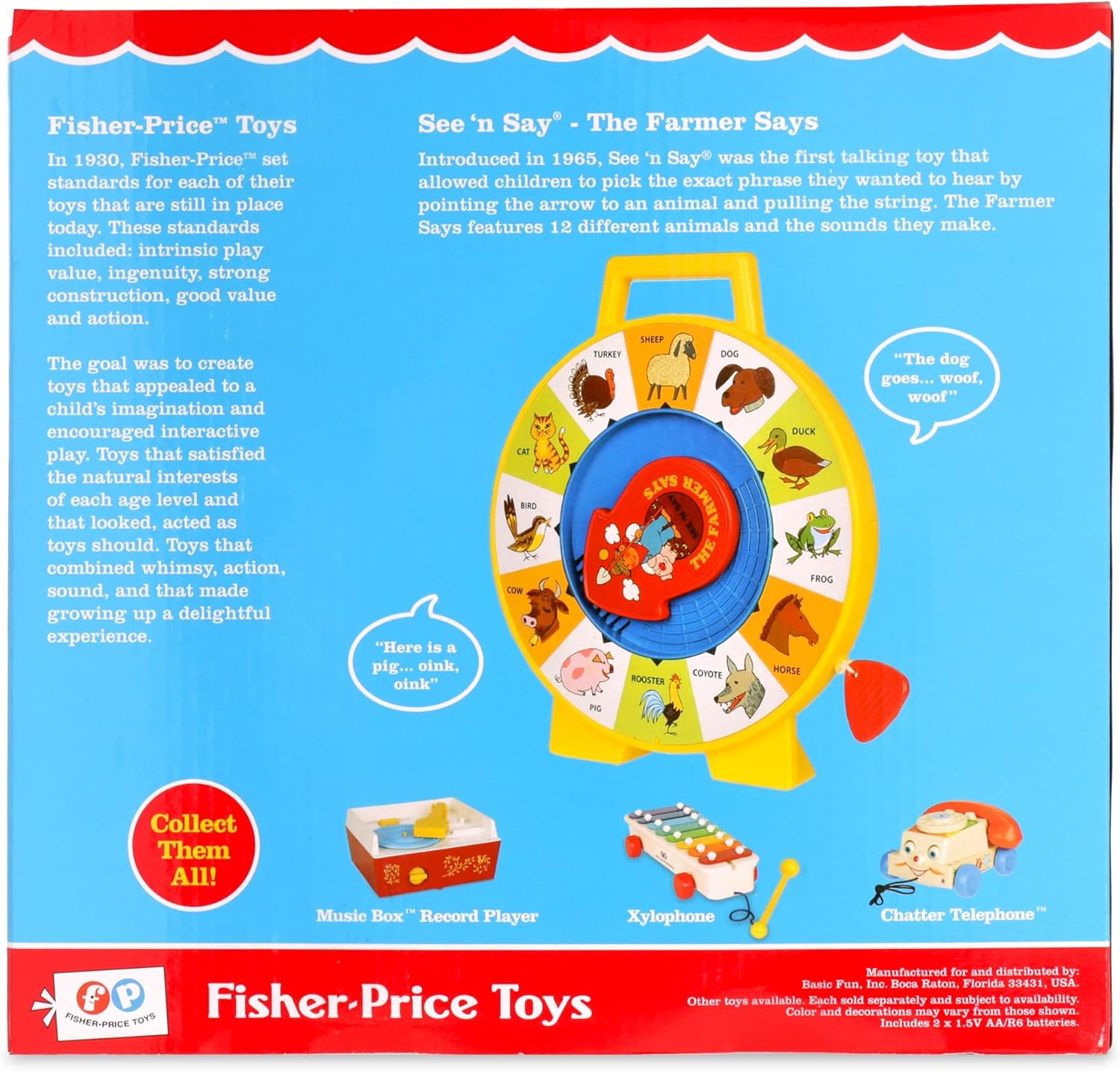 Fisher Price Classics Farmer Says See 'n Say Vintage Learning Toy Fisher Price Classics Farmer Says See 'n Say Vintage Learning Toy
