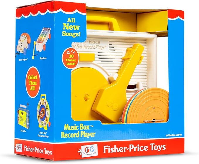 Fisher Price Classics Record Player Interactive Retro Toy for Kids 2 Fisher Price Classics Record Player Interactive Retro Toy for Kids