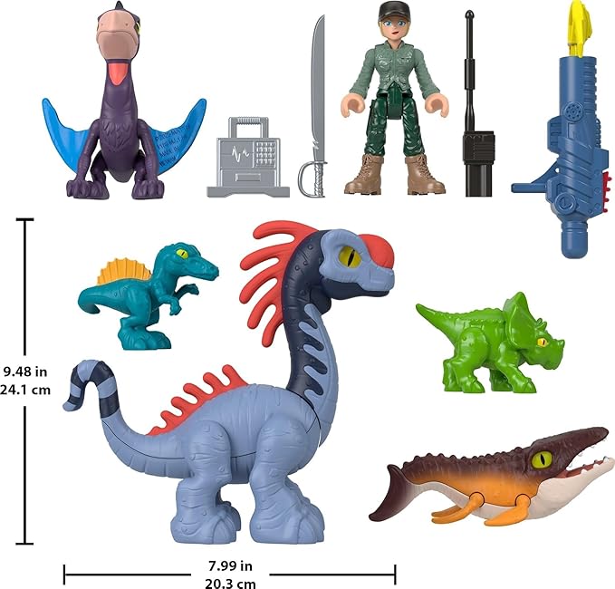 Fisher-Price Imaginext Jurassic World Rebirth Action Figure Set with Accessories 5 Fisher-Price Imaginext Jurassic World Rebirth Action Figure Set with Accessories