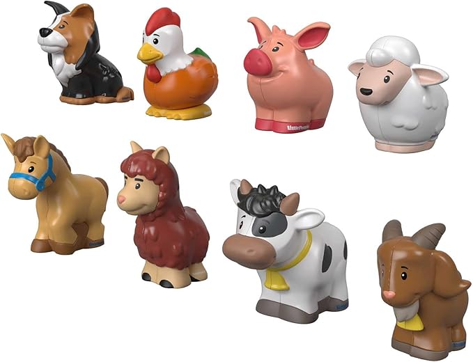 Fisher-Price Little People Toys Farm Animal Friends 8-Piece Figure Set Fisher-Price Little People Toys Farm Animal Friends 8-Piece Figure Set