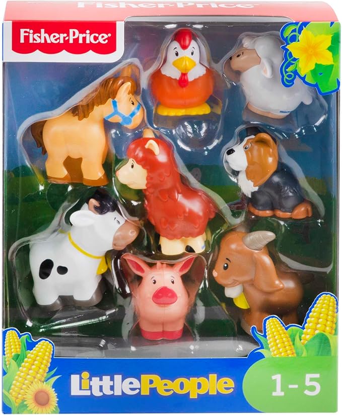 Fisher-Price Little People Toys Farm Animal Friends 8-Piece Figure Set Fisher-Price Little People Toys Farm Animal Friends 8-Piece Figure Set