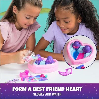 Hatchimals Alive Neon Rainbow Bestie Pool Party with 2 BFF Figures in Color Reveal Eggs
