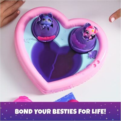 Hatchimals Alive Neon Rainbow Bestie Pool Party with 2 BFF Figures in Color Reveal Eggs