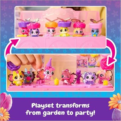 Hatchimals Bloomables Bloom Bash Collectibles Pack with 6 Surprise Box Characters