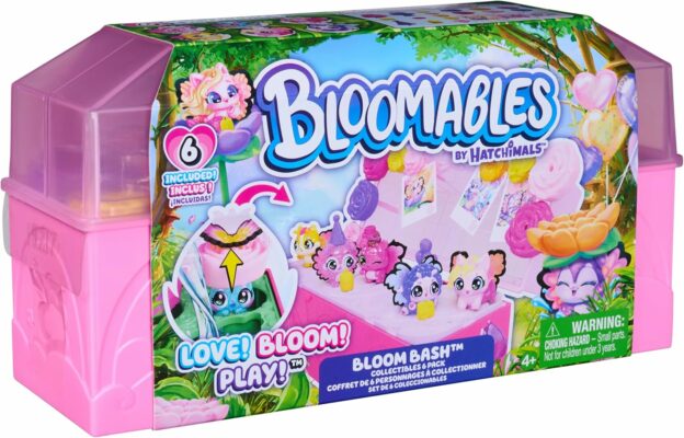 Hatchimals Bloomables Bloom Bash Collectibles Pack with 6 Surprise Box Characters