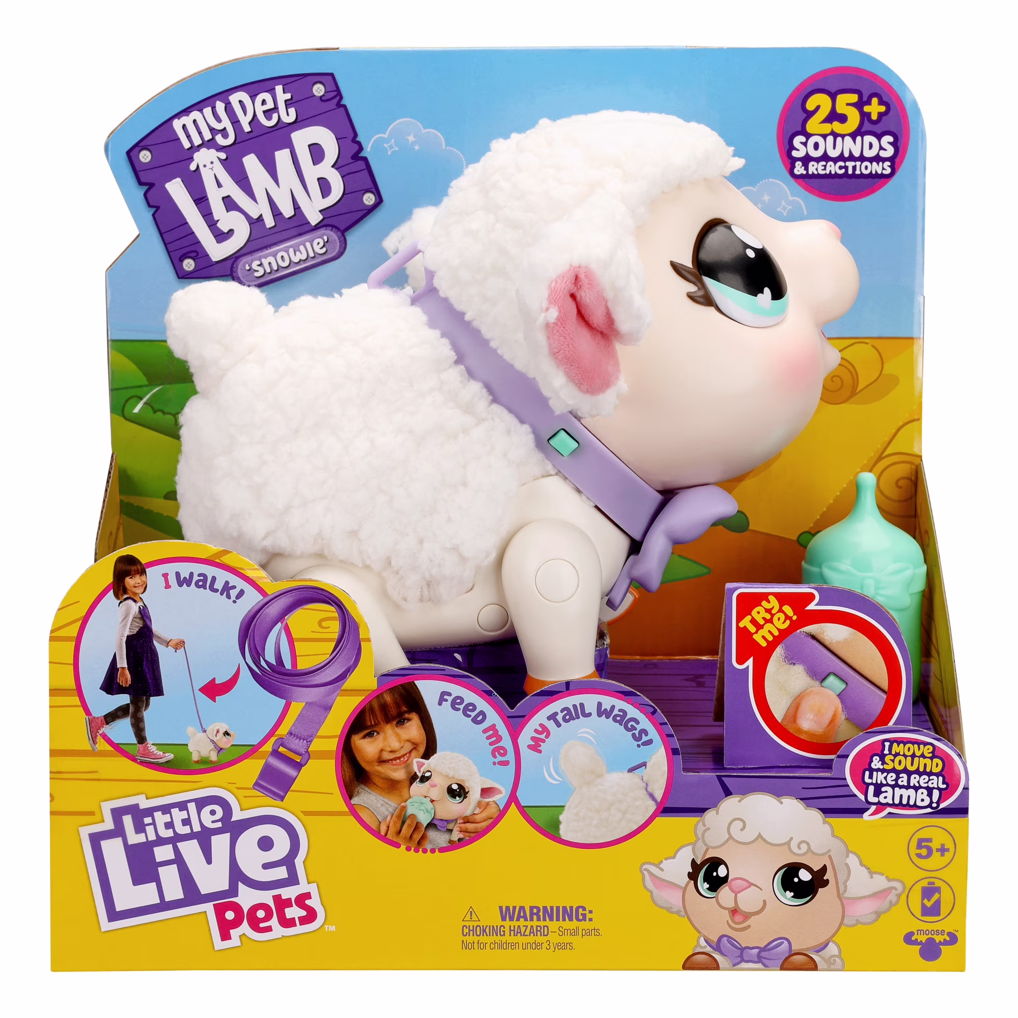 Little Live Pets My Pet Lamb Soft and Wooly Interactive Toy 3 Little Live Pets My Pet Lamb Soft and Wooly Interactive Toy