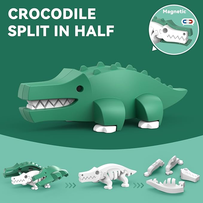 Magnetic Animal Building Toys 3D Puzzle Animals for Kids Magnetic Animal Building Toys 3D Puzzle Animals for Kids