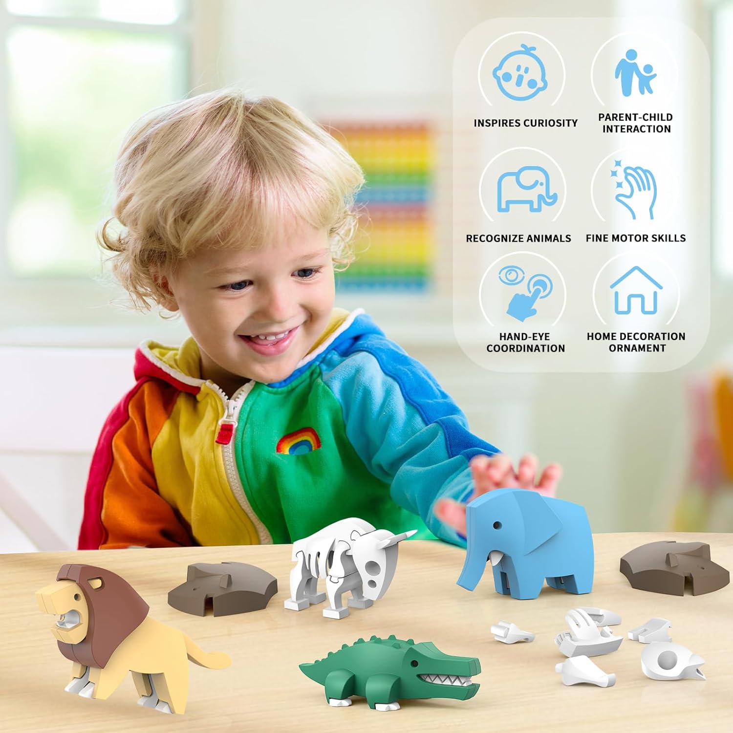 Magnetic Animal Building Toys 3D Puzzle Animals for Kids Magnetic Animal Building Toys 3D Puzzle Animals for Kids