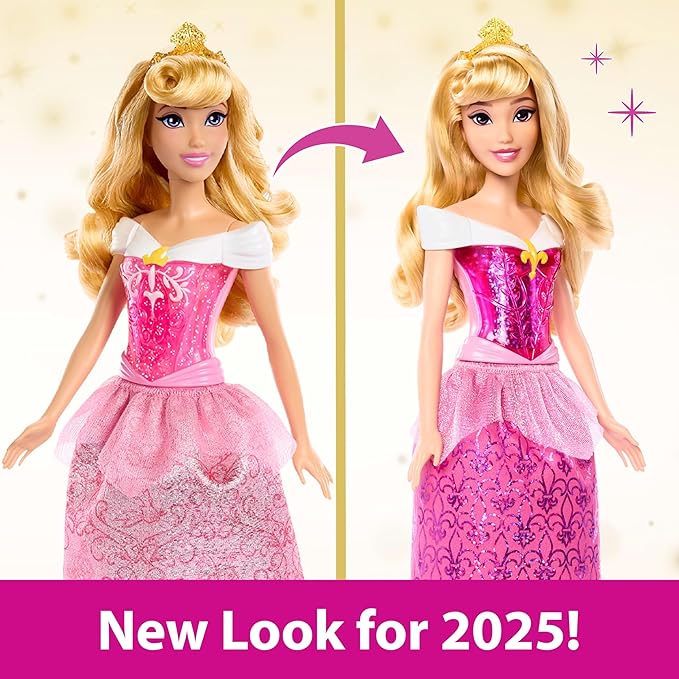 Mattel Disney Princess Aurora Doll in Sparkling Fashion with Removable Skirt Mattel Disney Princess Aurora Doll in Sparkling Fashion with Removable Skirt