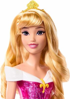 Mattel Disney Princess Aurora Doll in Sparkling Fashion with Removable Skirt