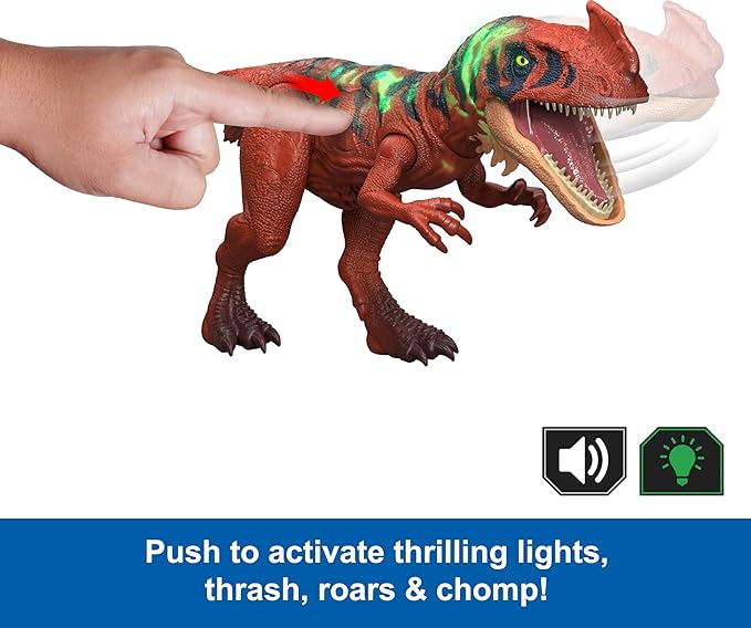Mattel Jurassic World Wild Roar Afrovenator Dinosaur Action Figure Toy 3 Mattel Jurassic World Wild Roar Afrovenator Dinosaur Action Figure Toy