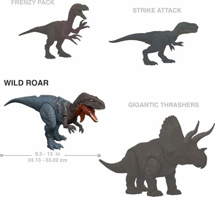 Mattel Jurassic World Wild Roar Afrovenator Dinosaur Action Figure Toy