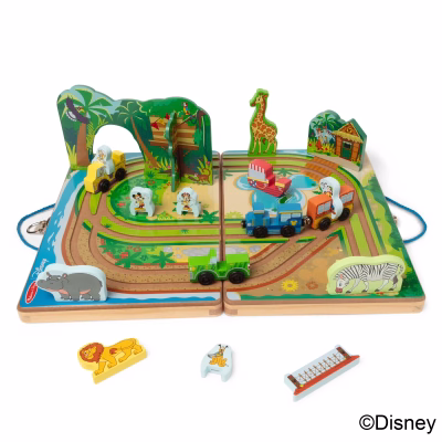 Melissa & Doug Disney Take Along Safari Adventure Wooden Play Set