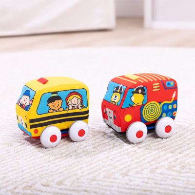 Melissa & Doug Kids 2 Pull Back Vehicles Set