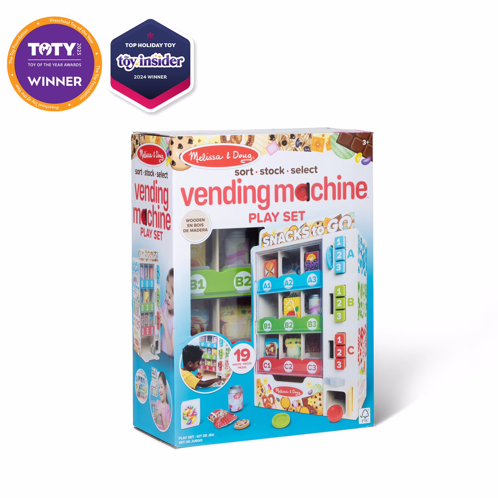 Melissa & Doug Sort Stock Select Wooden Vending Machine Play Set Melissa & Doug Sort Stock Select Wooden Vending Machine Play Set