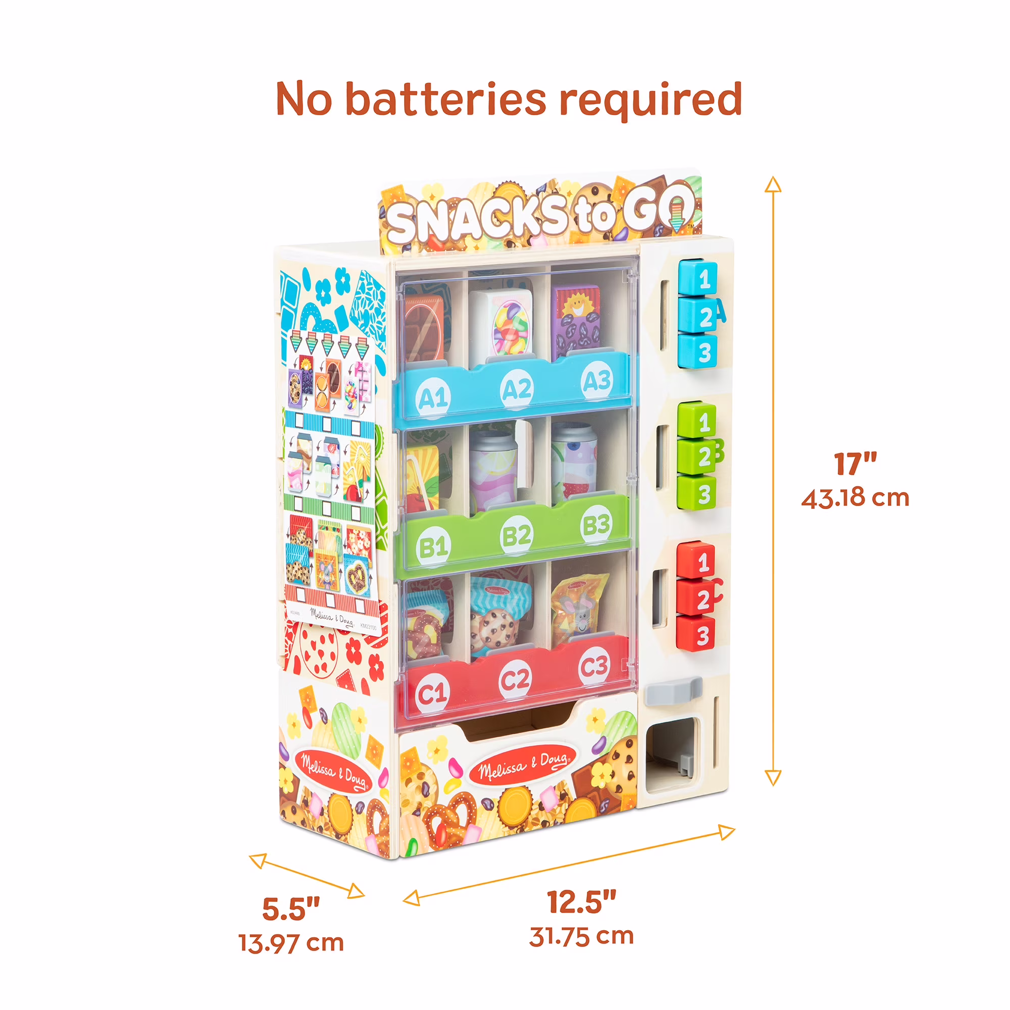 Melissa & Doug Sort Stock Select Wooden Vending Machine Play Set 4 Melissa & Doug Sort Stock Select Wooden Vending Machine Play Set