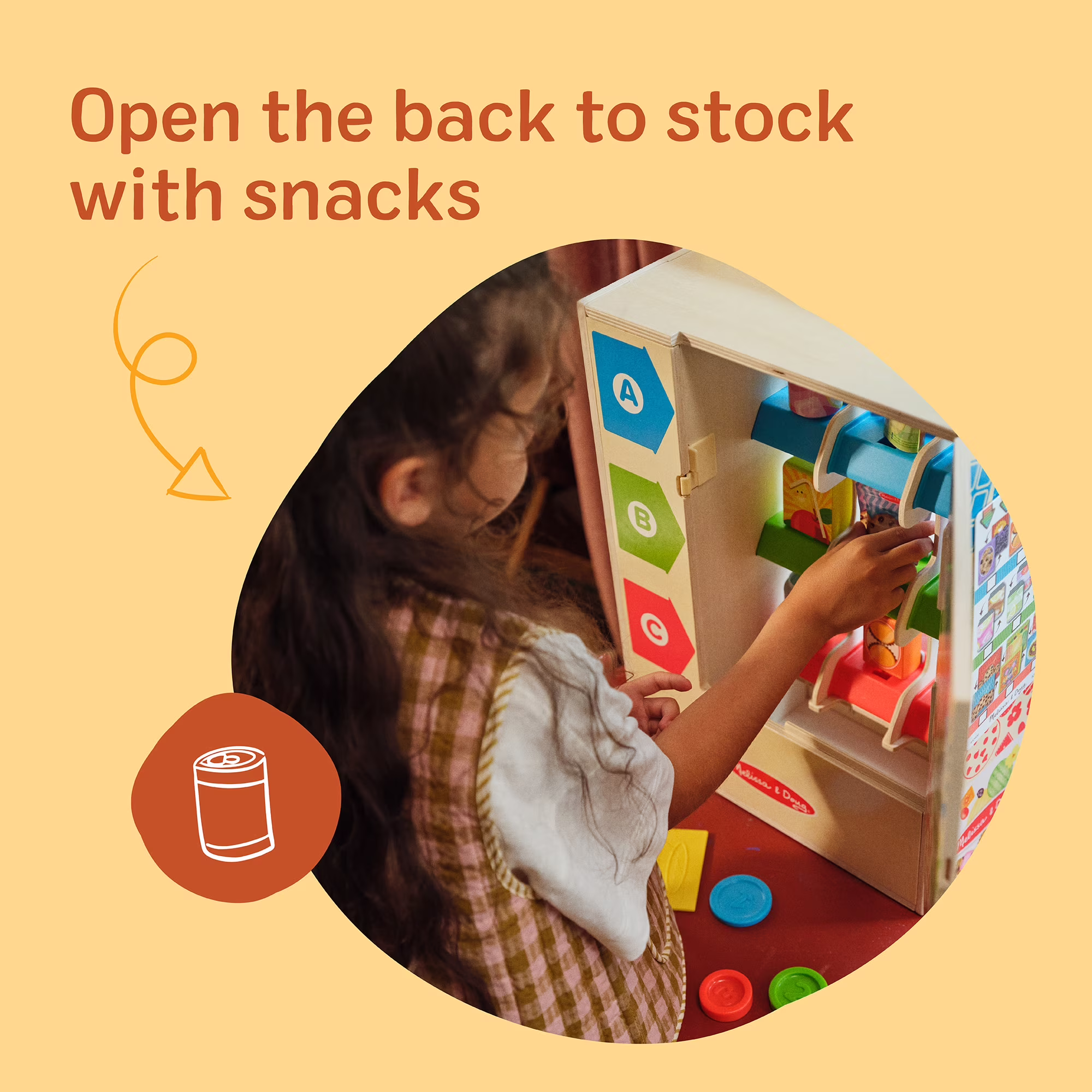 Melissa & Doug Sort Stock Select Wooden Vending Machine Play Set Melissa & Doug Sort Stock Select Wooden Vending Machine Play Set