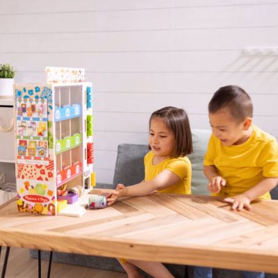 Melissa & Doug Sort Stock Select Wooden Vending Machine Play Set