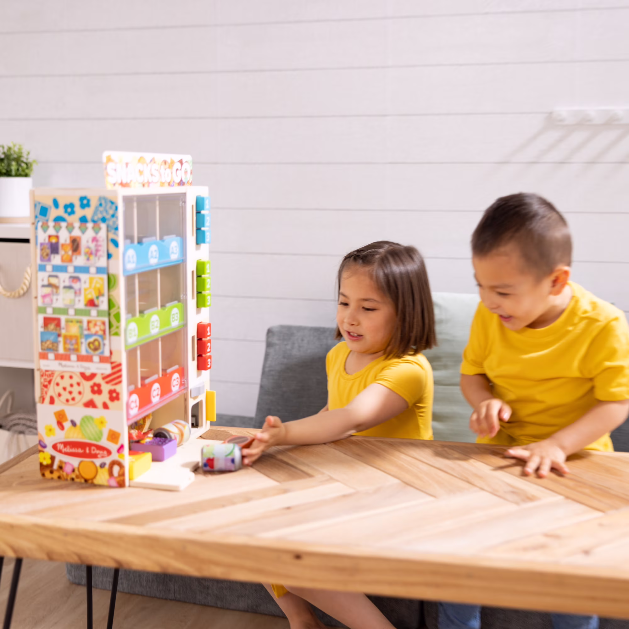 Melissa & Doug Sort Stock Select Wooden Vending Machine Play Set 7 Melissa & Doug Sort Stock Select Wooden Vending Machine Play Set