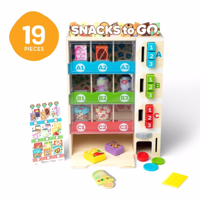 Melissa & Doug Sort Stock Select Wooden Vending Machine Play Set