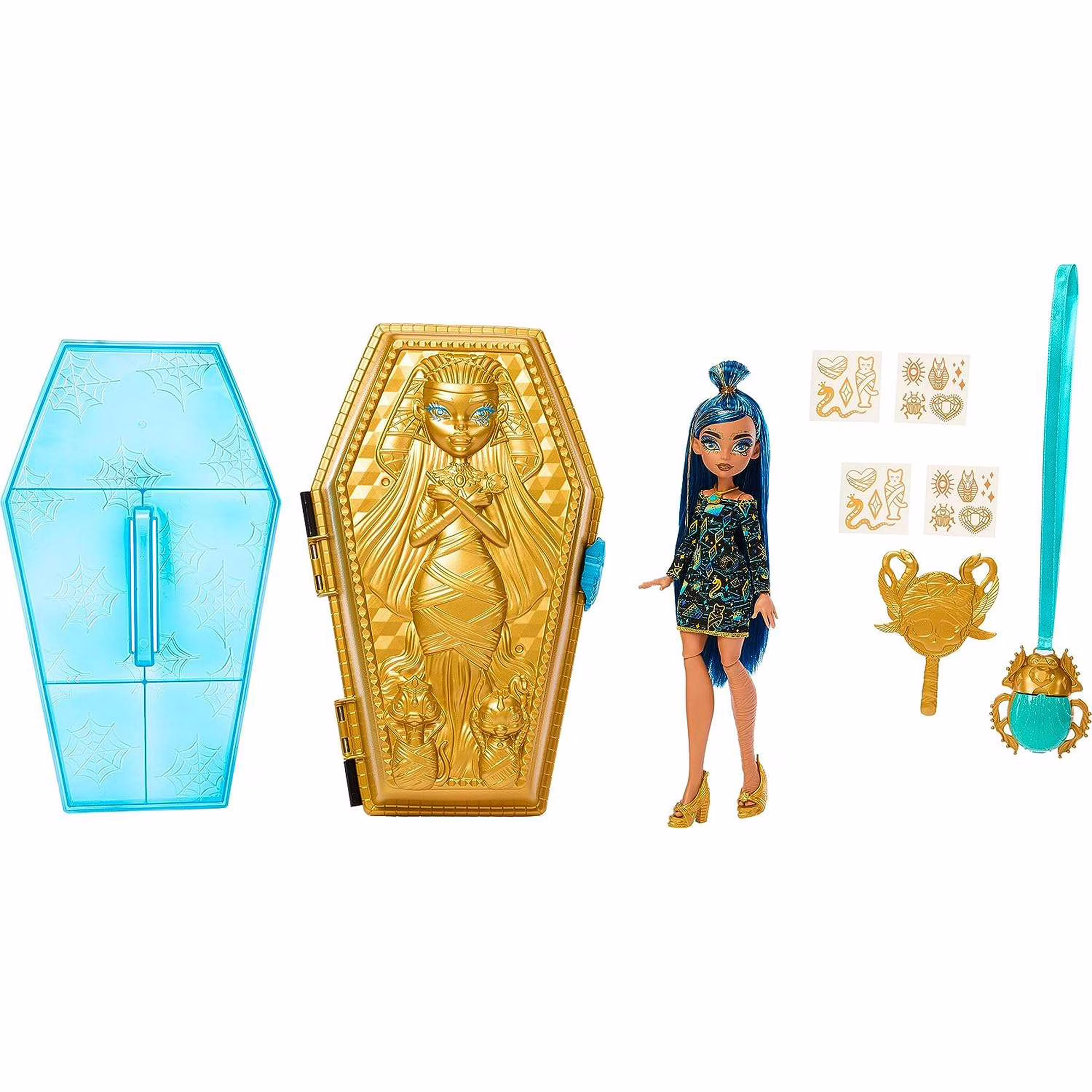 Monster Collectible High Cleo DeNile Golden Glam Case Doll Play Set Monster Collectible High Cleo DeNile Golden Glam Case Doll Play Set