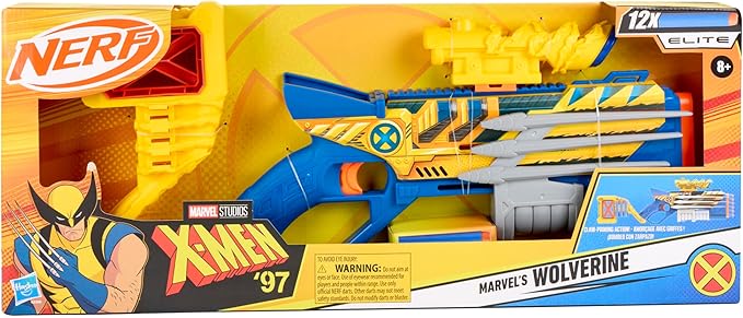 Nerf Marvel Wolverine Blaster Dart Storage Stock Pump Action