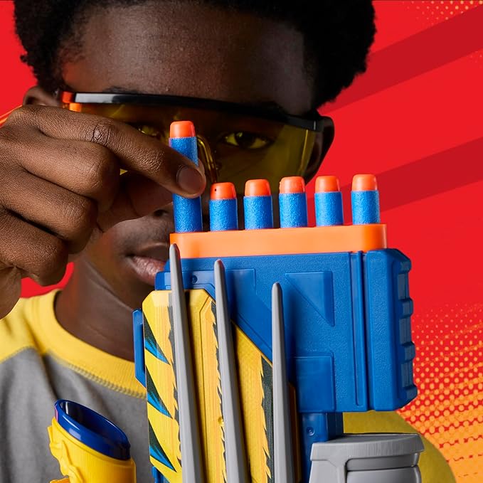 Nerf Marvel Wolverine Blaster Dart Storage Stock Pump Action Nerf Marvel Wolverine Blaster Dart Storage Stock Pump Action