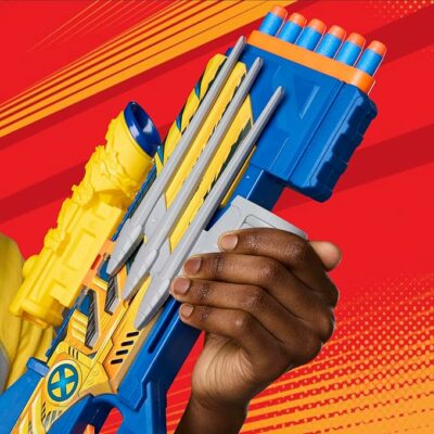 Nerf Marvel Wolverine Blaster Dart Storage Stock Pump Action
