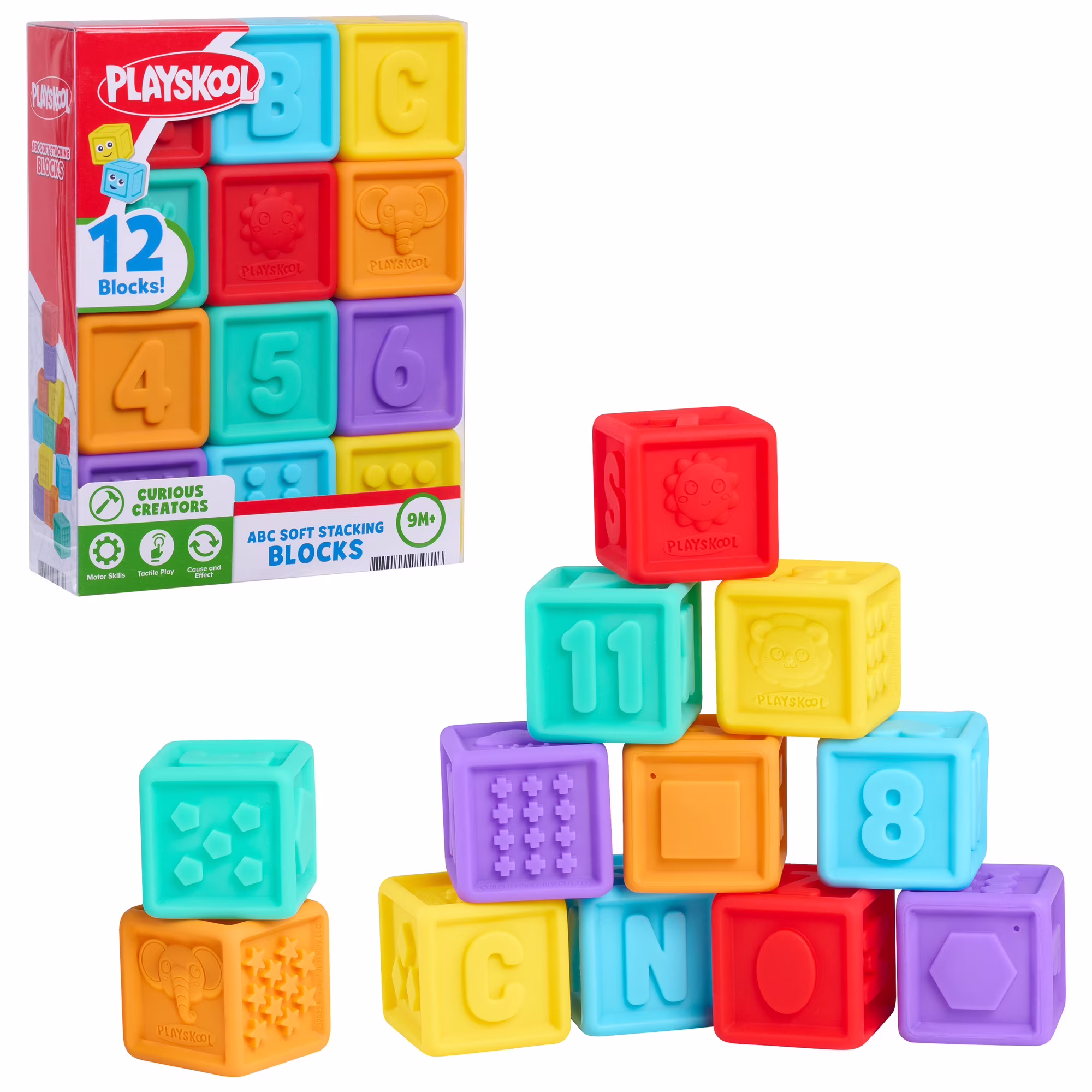 Playskool ABC Soft Stacking Blocks Early Learning Baby Blocks Set Playskool ABC Soft Stacking Blocks Early Learning Baby Blocks Set
