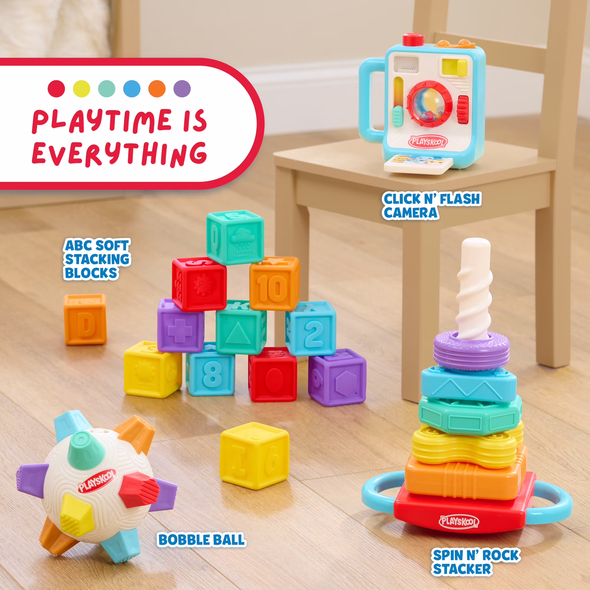 Playskool ABC Soft Stacking Blocks Early Learning Baby Blocks Set Playskool ABC Soft Stacking Blocks Early Learning Baby Blocks Set