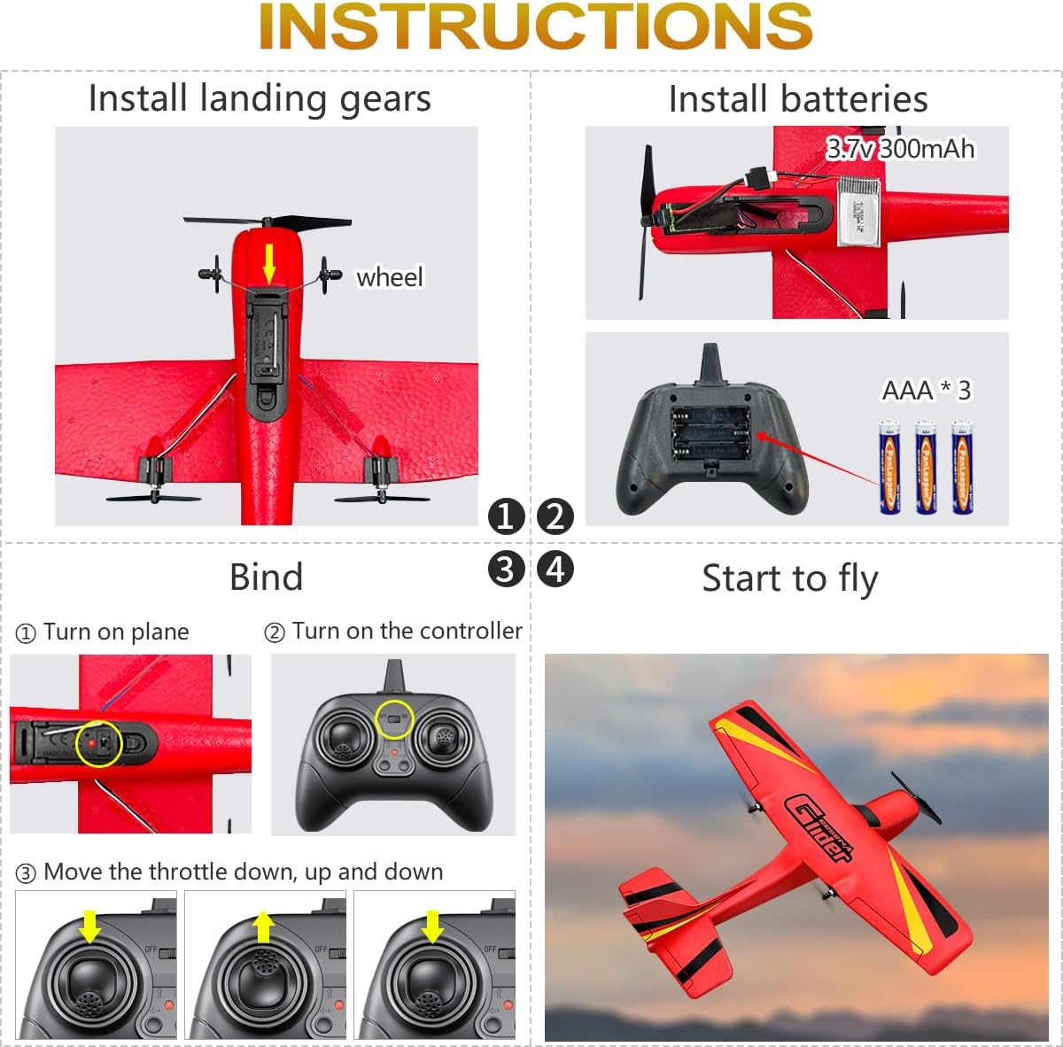 RC Plane Ready to Fly Remote Control Airplane 8 RC Plane Ready to Fly Remote Control Airplane