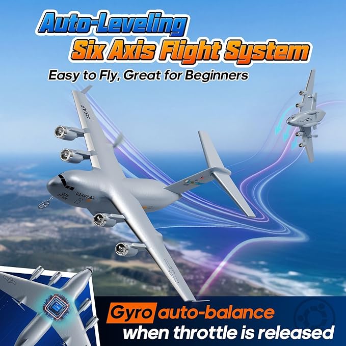 Remote Control Airplane with 6 axis Gyro Stabilizer Globemaster III Remote Control Airplane with 6 axis Gyro Stabilizer Globemaster III