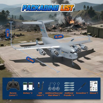 Remote Control Airplane with 6 axis Gyro Stabilizer Globemaster III