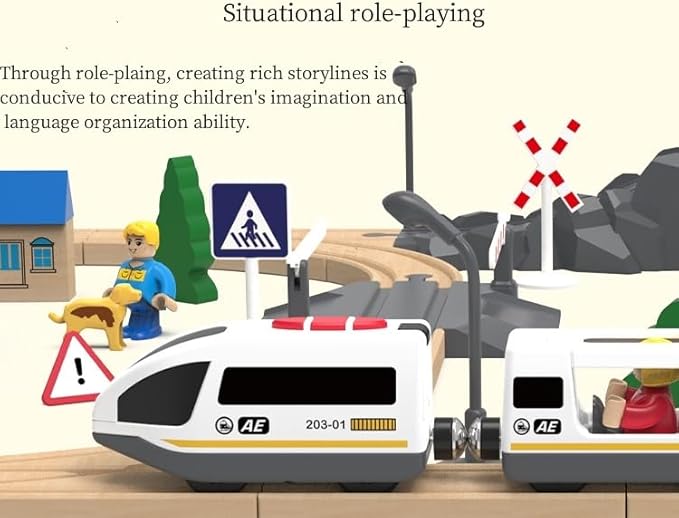 Remote Control Train Set for Kids Battery Operated Locomotive with Carriage Remote Control Train Set for Kids Battery Operated Locomotive with Carriage