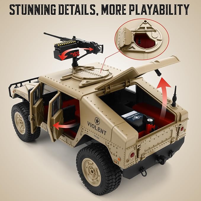 Remote Control Truck 4x4 Off-Road RC Trucks Army Rock Crawler Hummer Remote Control Truck 4x4 Off-Road RC Trucks Army Rock Crawler Hummer