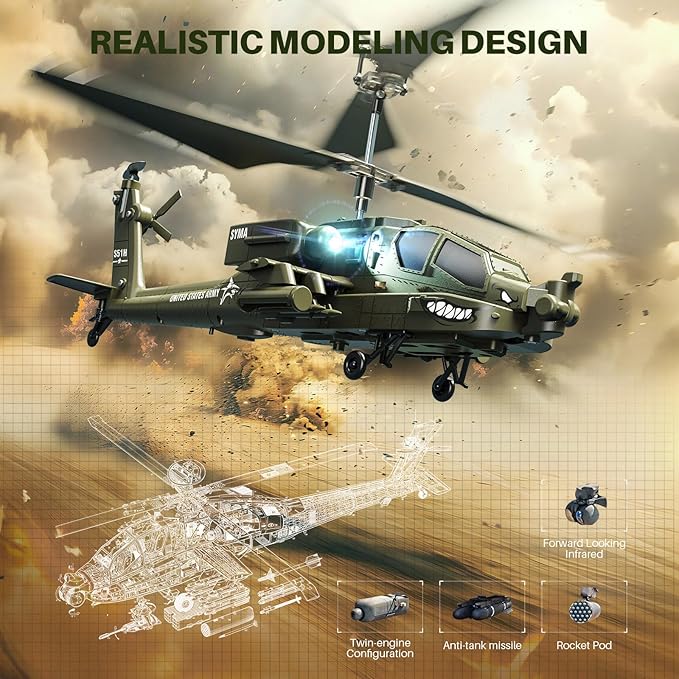 S51H Remote Control Helicopter 2.4GHz Military Army Toy S51H Remote Control Helicopter 2.4GHz Military Army Toy