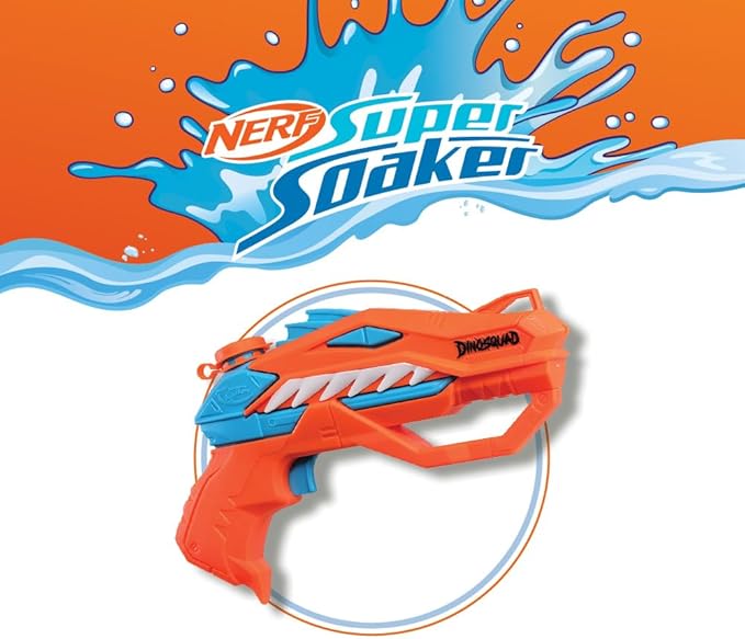 SUPERSOAKER Nerf DinoSquad Raptor Surge Water Blaster SUPERSOAKER Nerf DinoSquad Raptor Surge Water Blaster