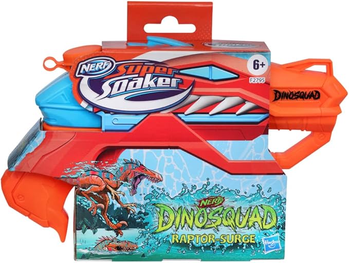 SUPERSOAKER Nerf DinoSquad Raptor Surge Water Blaster SUPERSOAKER Nerf DinoSquad Raptor Surge Water Blaster