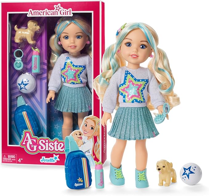 American Girl AG Sisters Jozette Doll, with Blue Eyes