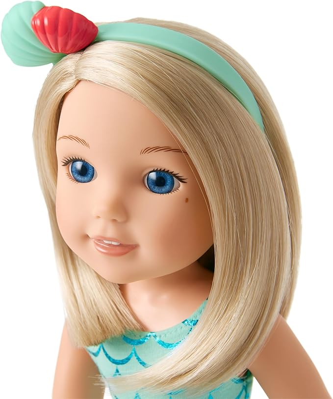 American Girl Wellie Wishers Camille Doll with Blue Leotard American Girl Wellie Wishers Camille Doll with Blue Leotard
