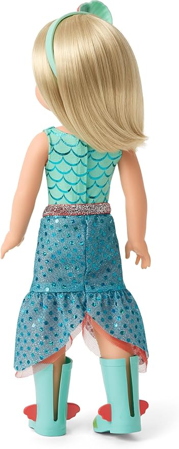 American Girl Wellie Wishers Camille Doll with Blue Leotard American Girl Wellie Wishers Camille Doll with Blue Leotard