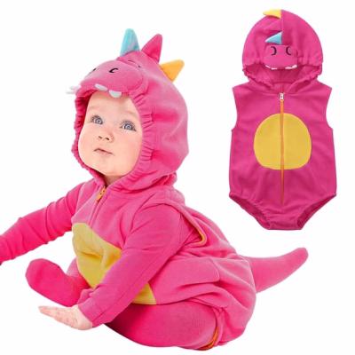 Baby Girls Boys Dinosaur Cosplay Halloween Romper Costume