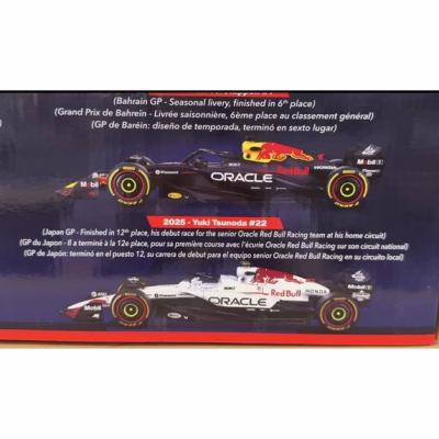 Bburago Oracle Red Bull Racing F1 Team Collector Set of 6 Diecast Cars