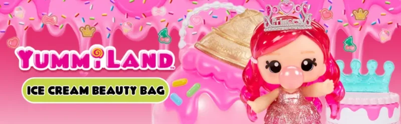 Beauty Bag Playset Lip Gloss Doll Ice Cream Beauty Bag